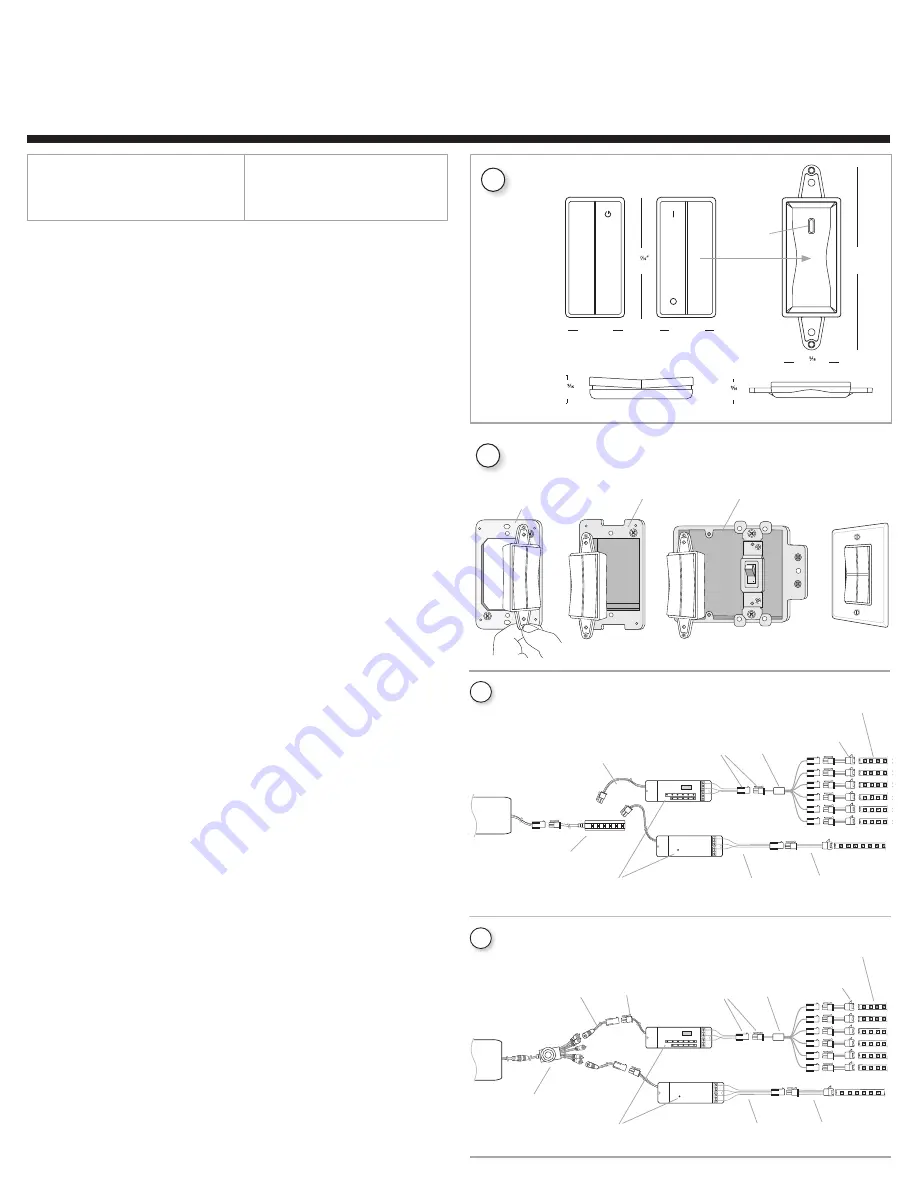 Rev-A-Shelf Tresco Lighting FREEDiM L-WLD-RGB-WH-1 Installation Instructions Download Page 1