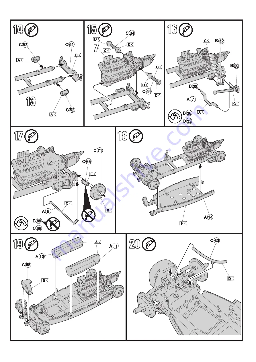 REVELL Auto Union Type D Assembly Manual Download Page 8