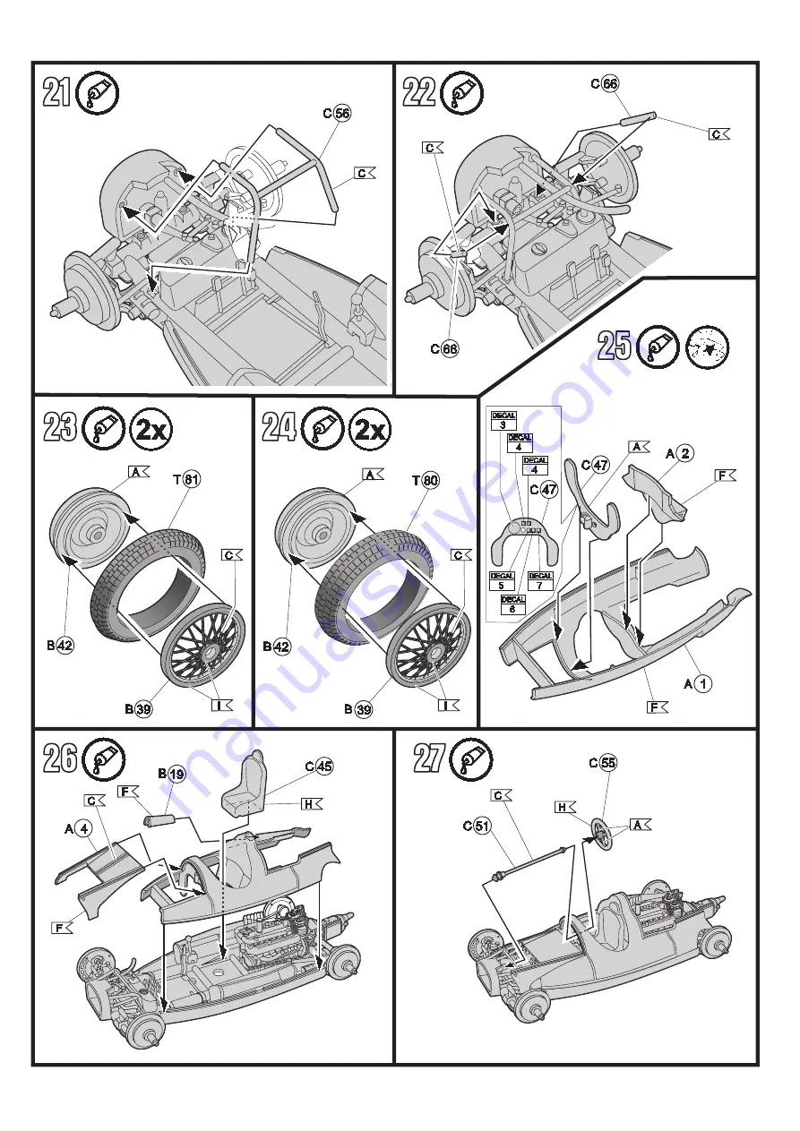 REVELL Auto Union Type D Assembly Manual Download Page 9