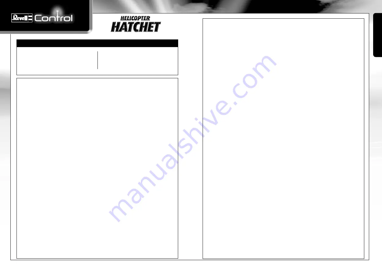 REVELL Control HATCHET User Manual Download Page 4