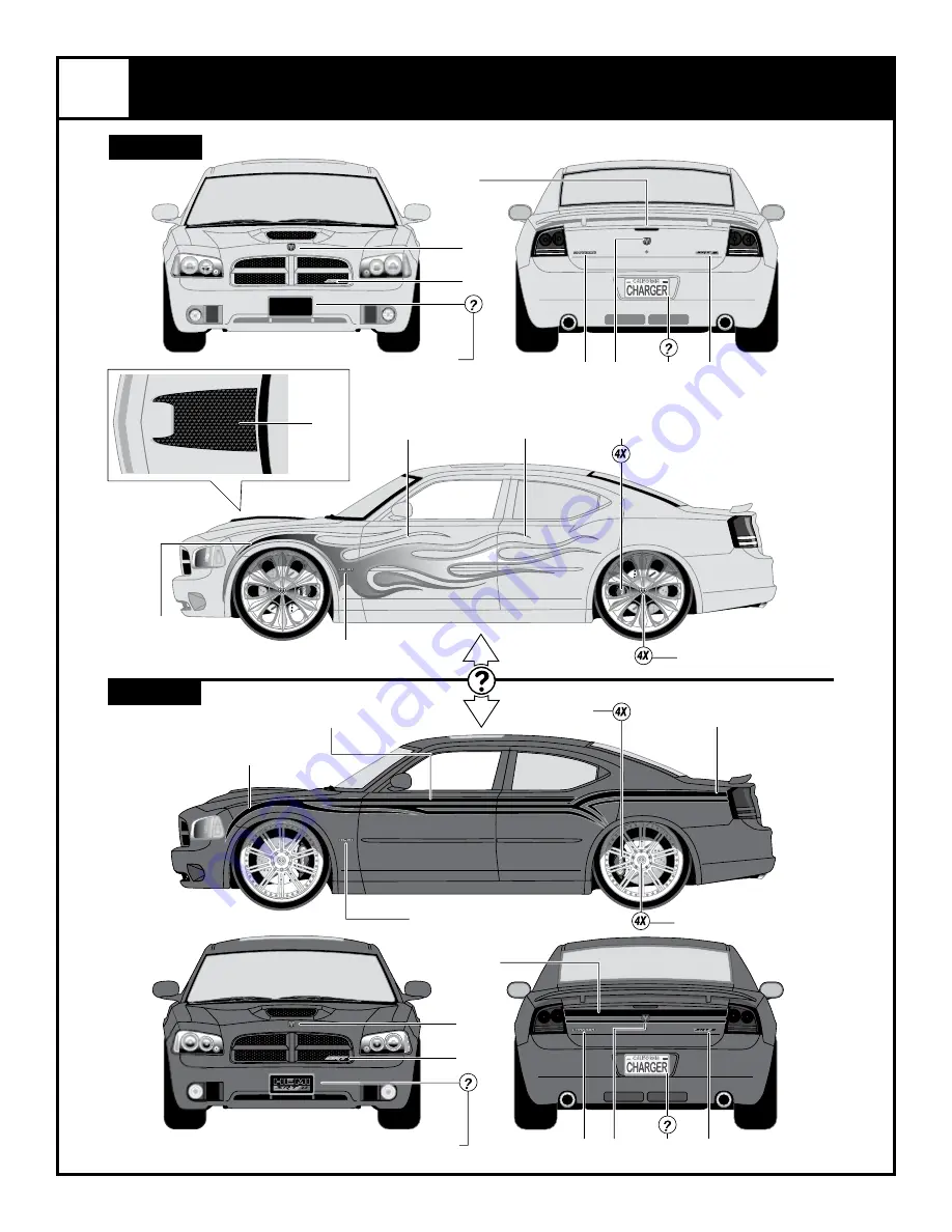 REVELL Dodge Charger SRT8 Instruction Manual Download Page 8