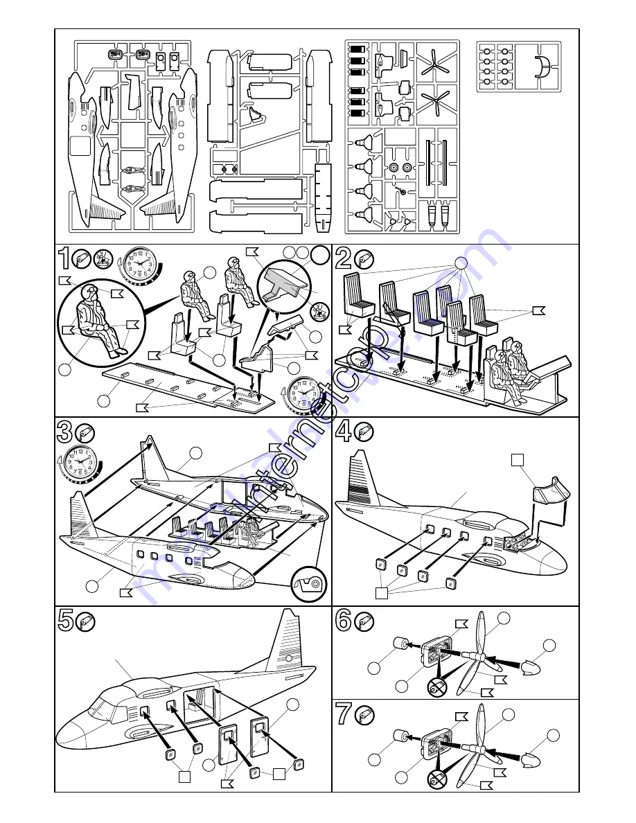 REVELL Dornier Do-28 D-2 SKYSERVANT Скачать руководство пользователя страница 5