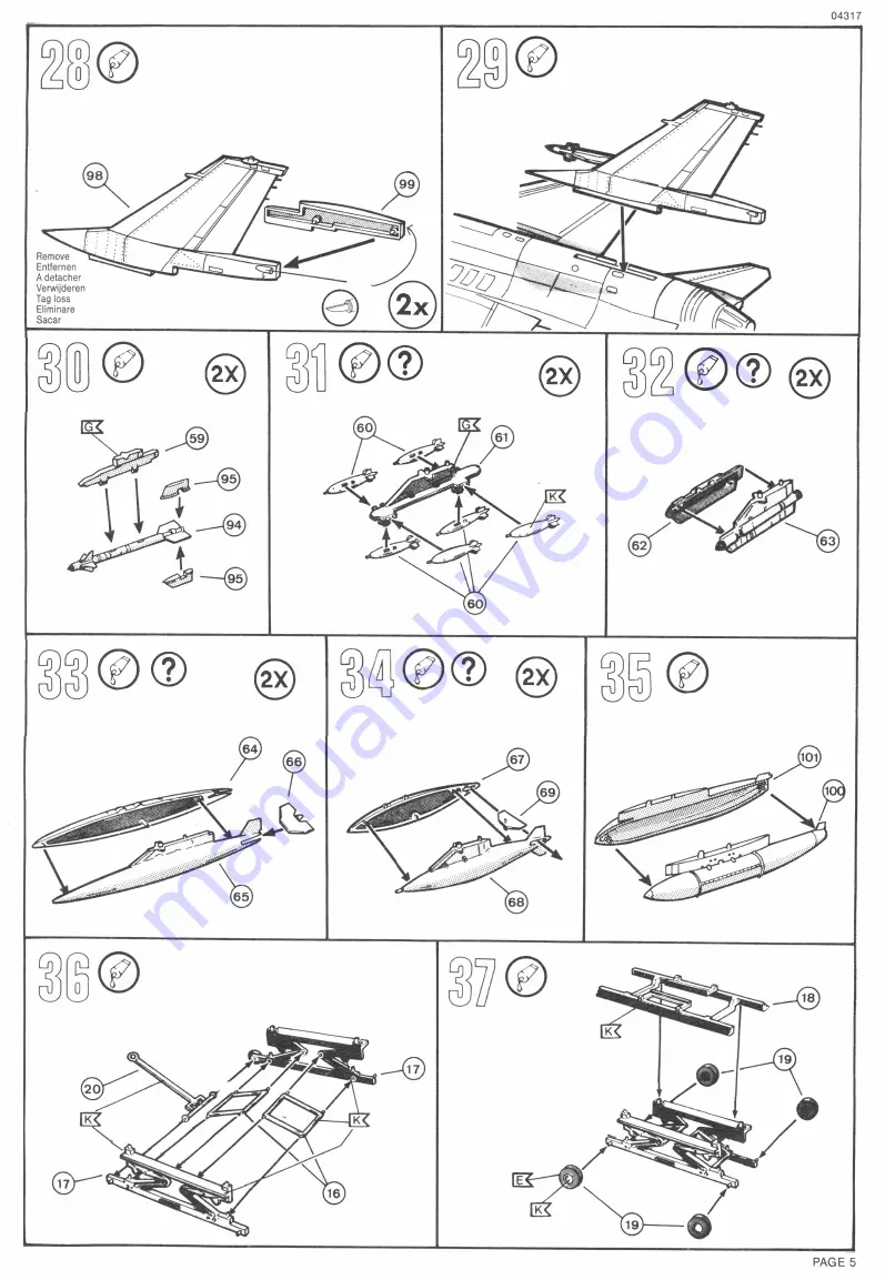 REVELL F-16 ACOMETE Manual Download Page 5