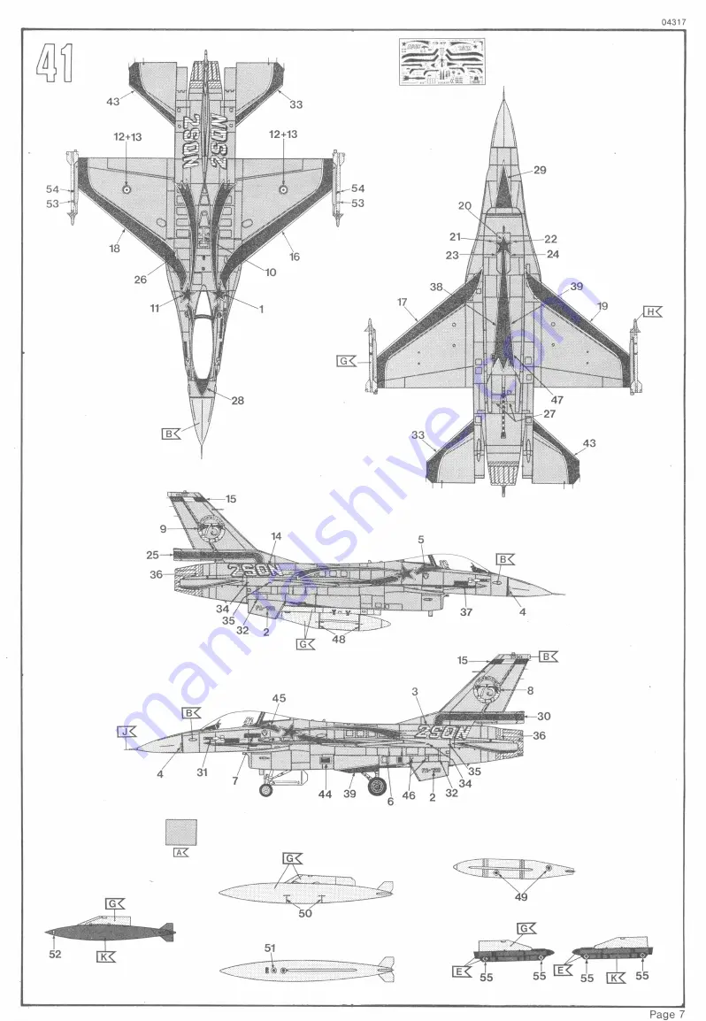 REVELL F-16 ACOMETE Скачать руководство пользователя страница 7