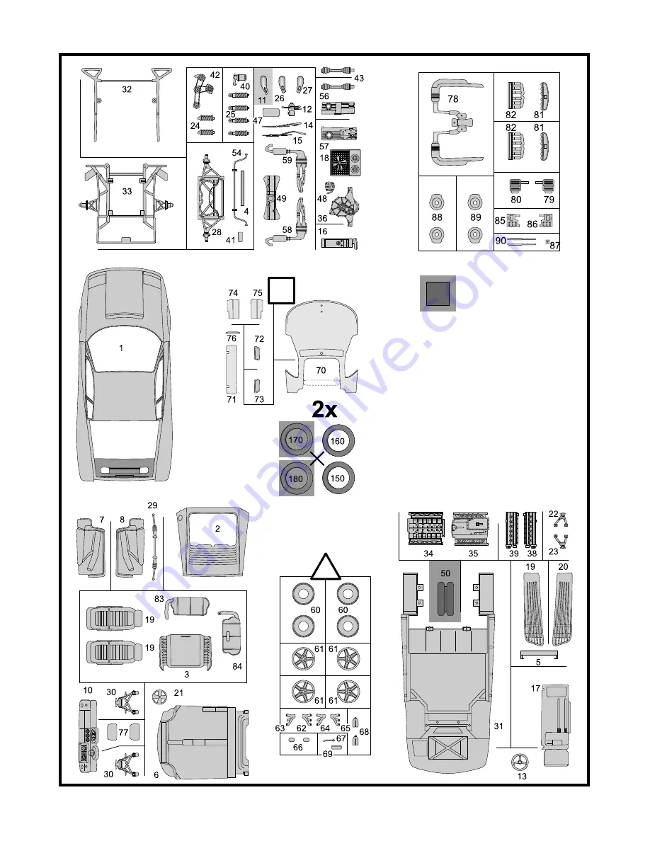 REVELL Ferrari 512 TR Assembly Instructions Manual Download Page 5