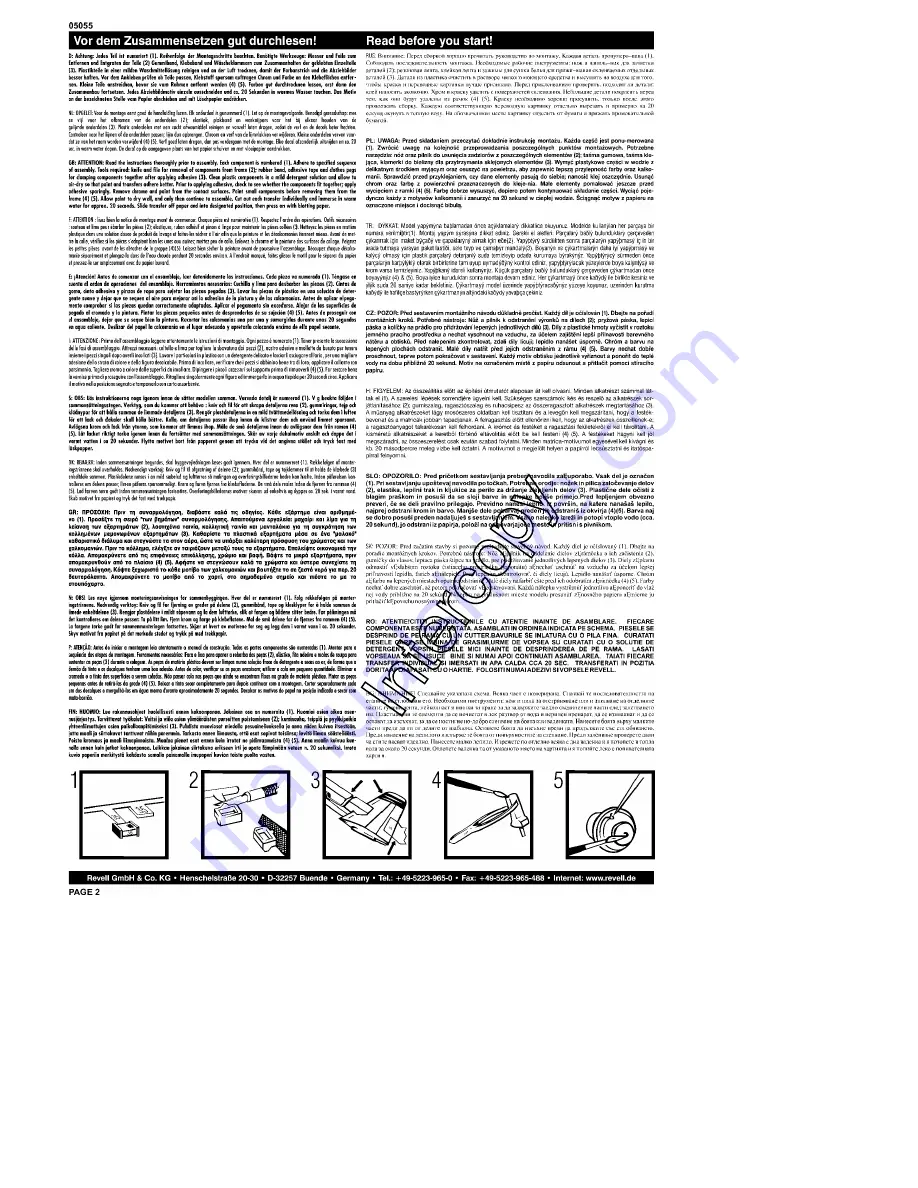 REVELL Graf Zeppelin Assembly Manual Download Page 2