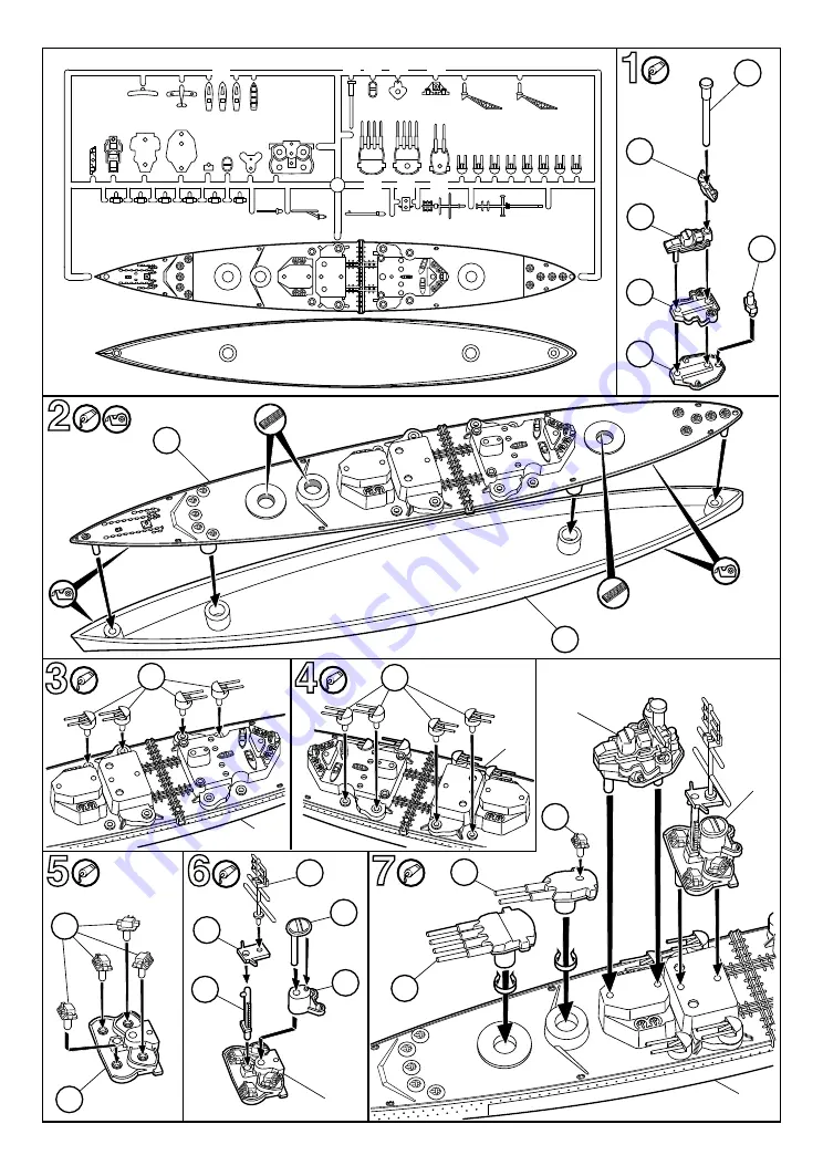 REVELL H.M.S. Prince of Wales Скачать руководство пользователя страница 5