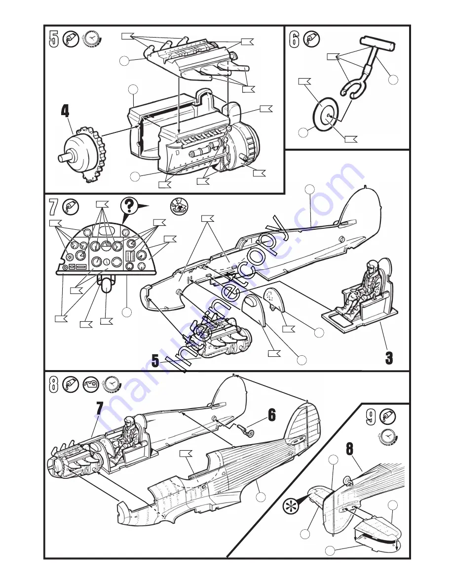 REVELL Hawker Hurricane Mk.I Assembly Manual Download Page 6