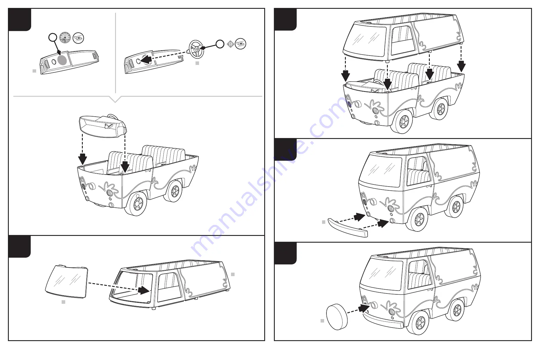 REVELL SnapTite SCOOBY-DOO! The Mystery Machine Manual Download Page 4