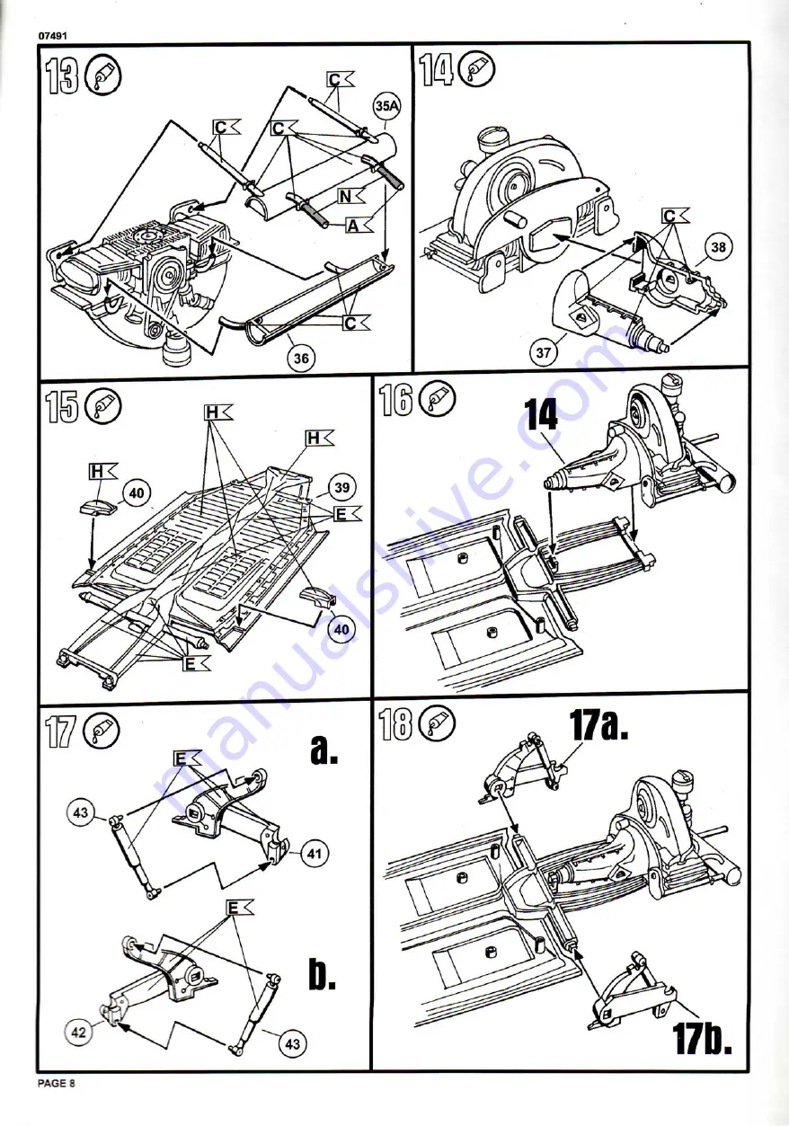 REVELL VW Karmann Ghia Coupe Manual Download Page 8