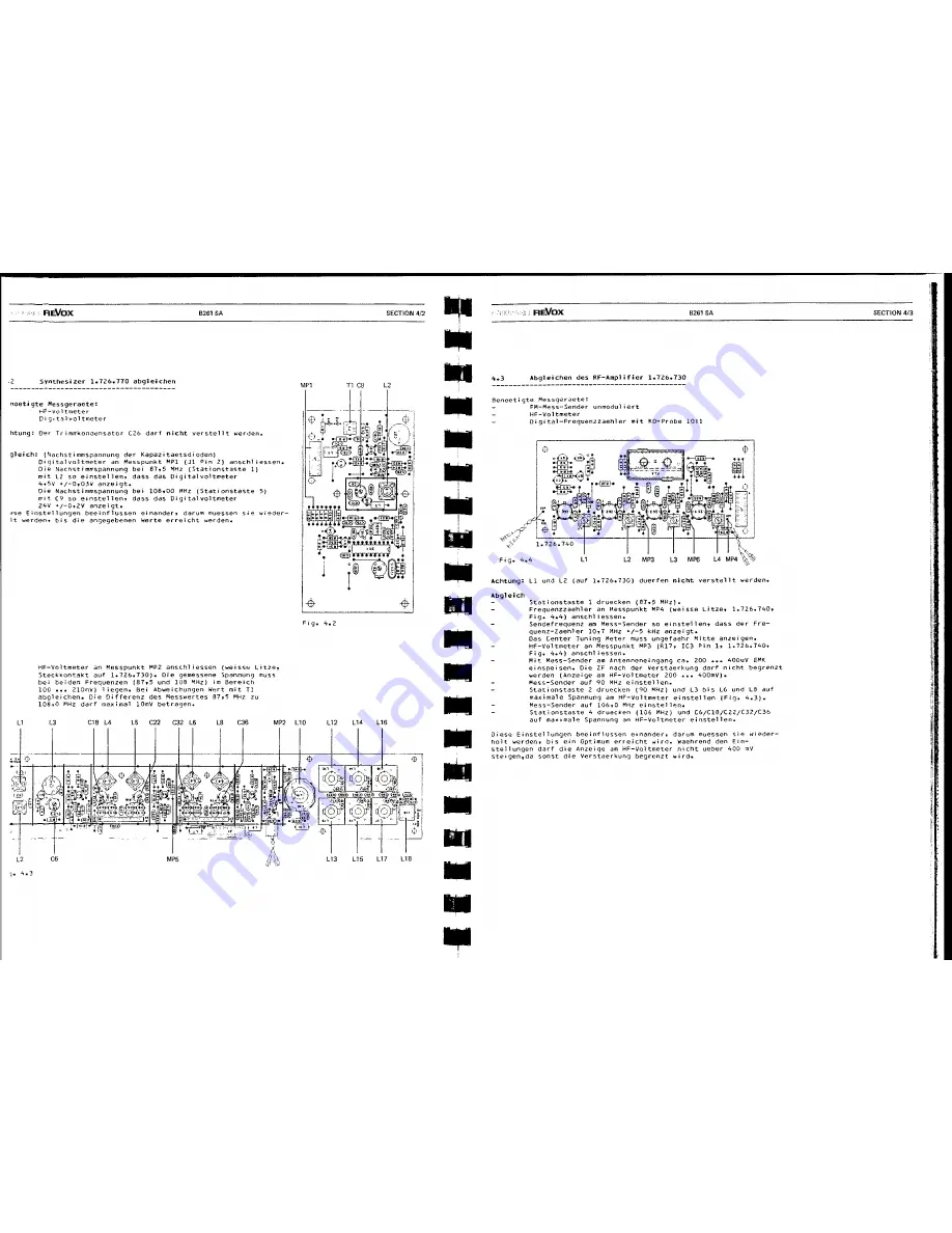 Revox B261 Service Manual Download Page 11