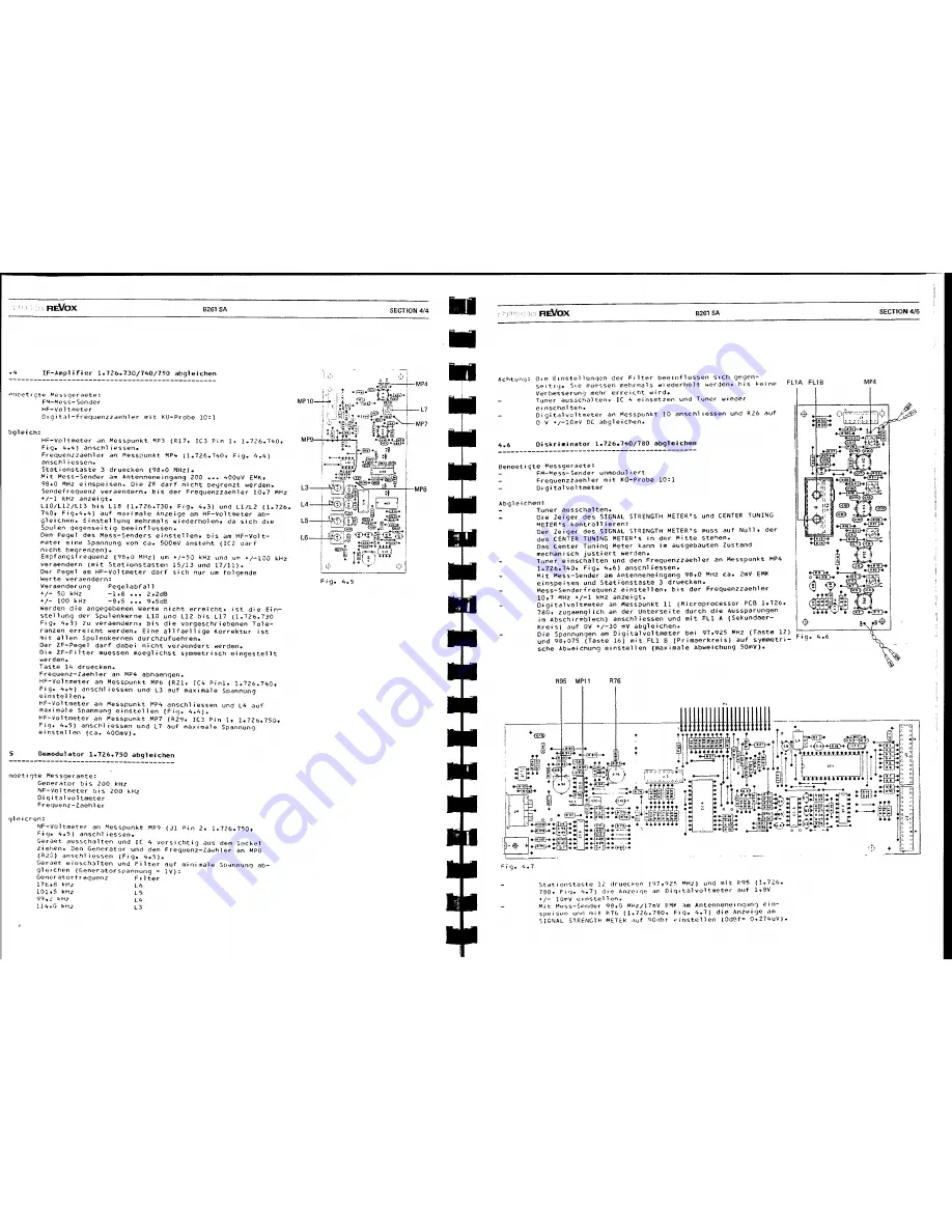 Revox B261 Скачать руководство пользователя страница 12