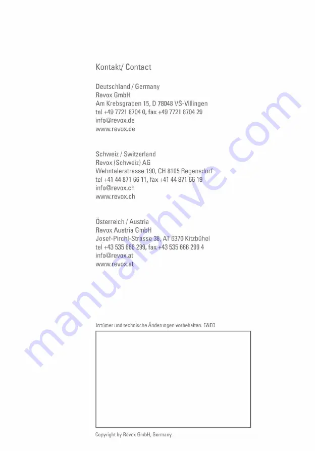 Revox Re:sound ICS 82 User Manual Download Page 32