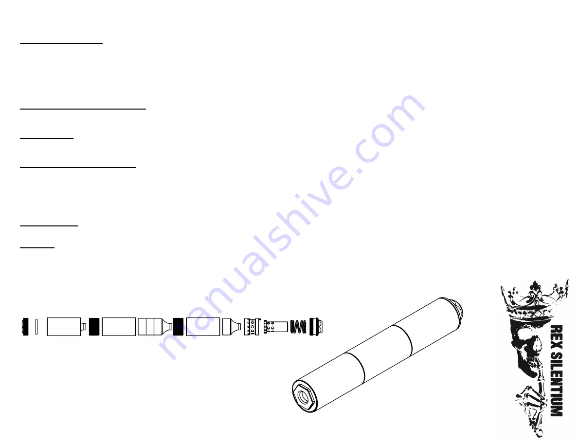 Rex Silentium Seg H Pistol Quick Start Manual Download Page 4