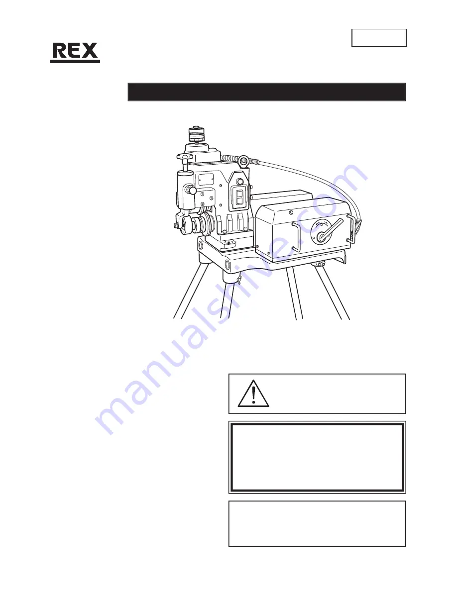 REX RG150 Operation Manual Download Page 1