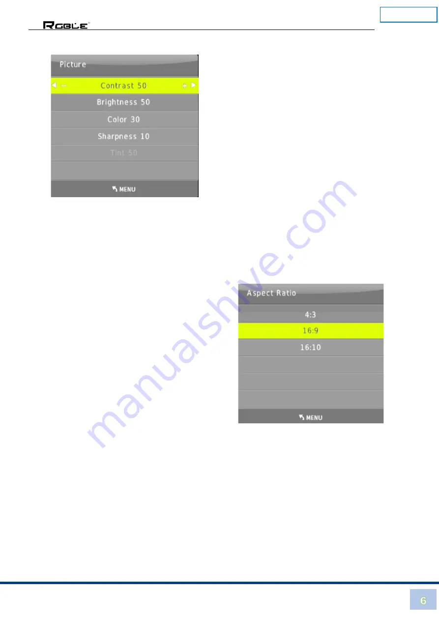 RGBLE MHD-51M User Manual Download Page 7