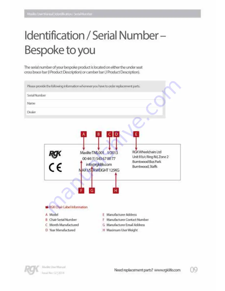 RGK MAXLITE User Manual Download Page 9