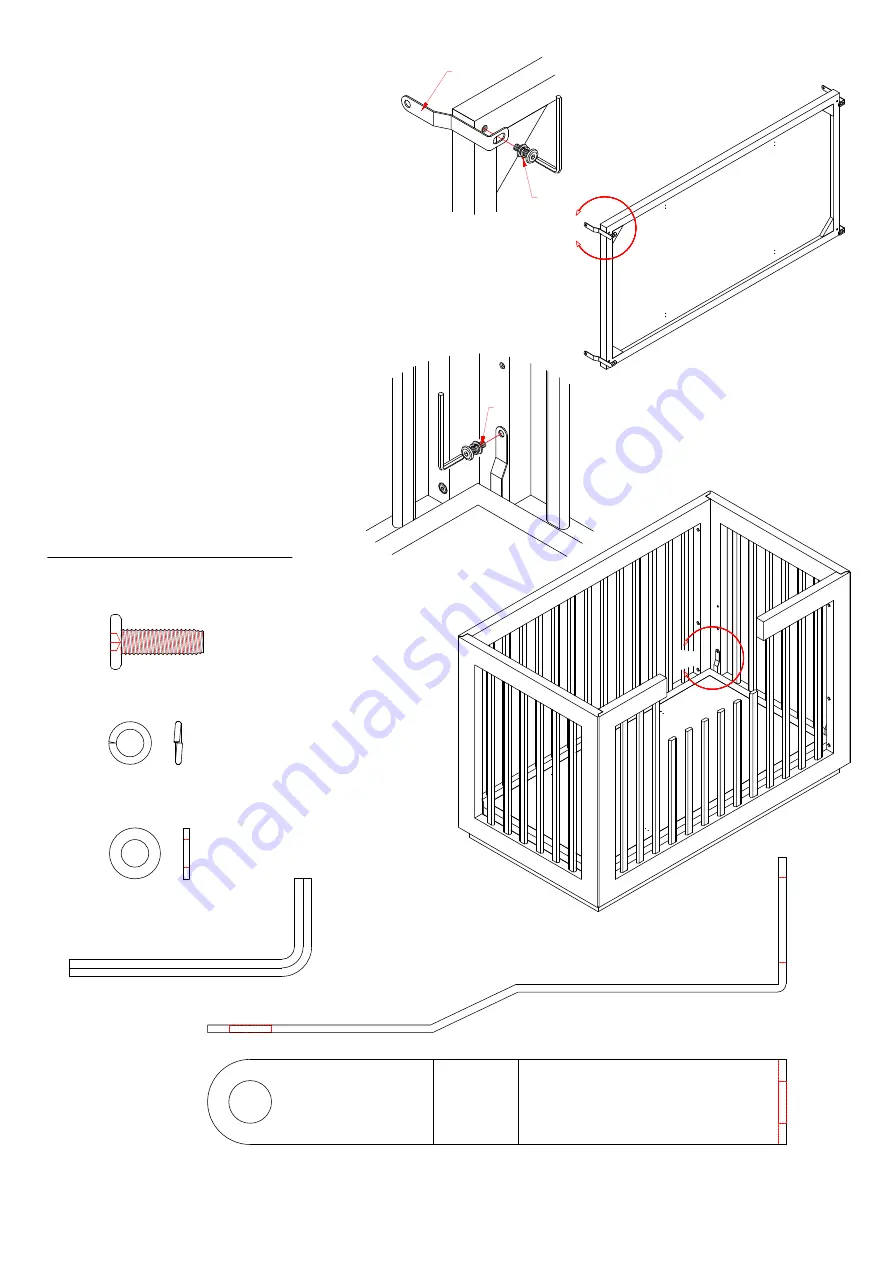 RH Baby&child Thayer Crib Assembly Instructions Manual Download Page 8