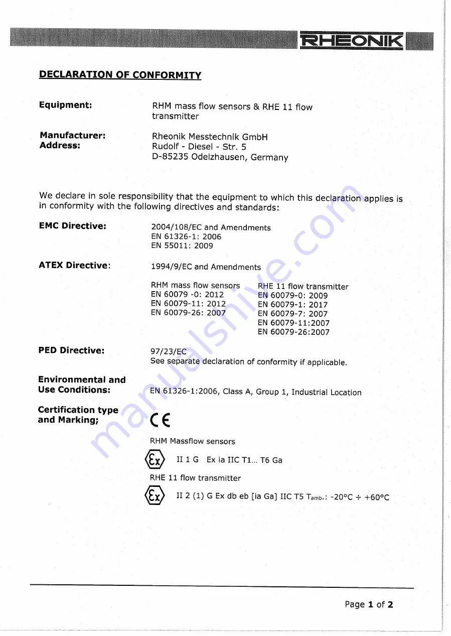 RHEONIK ETx Operation Manual Download Page 56