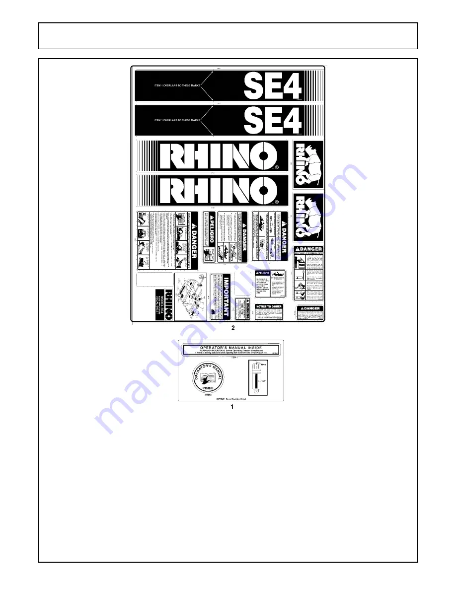 RHINO SE4 Parts Manual Download Page 17