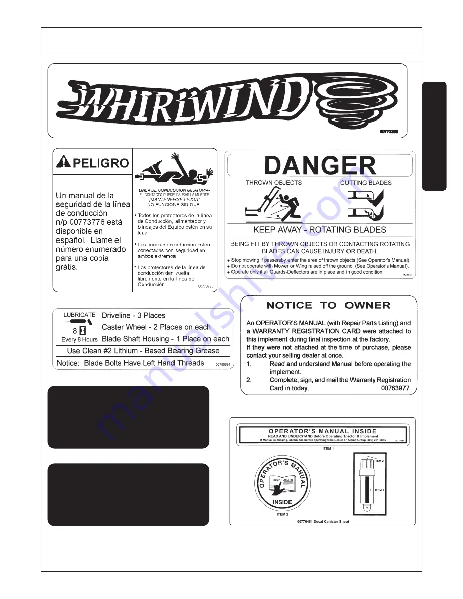 RHINO WHIRLWIND WW60-10001 Скачать руководство пользователя страница 19