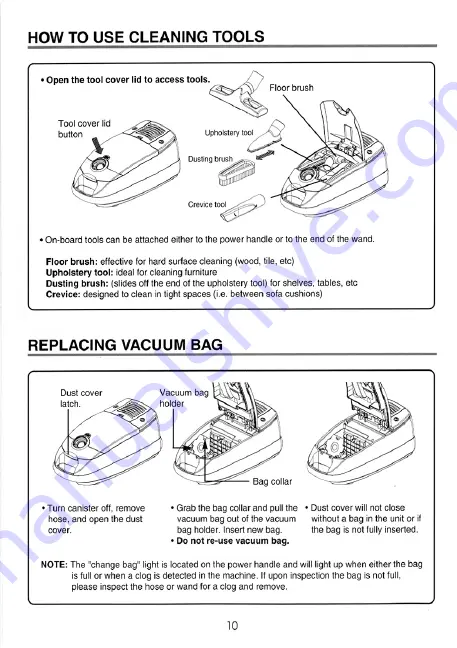 Riccar 1800 Owner'S Manual Download Page 9