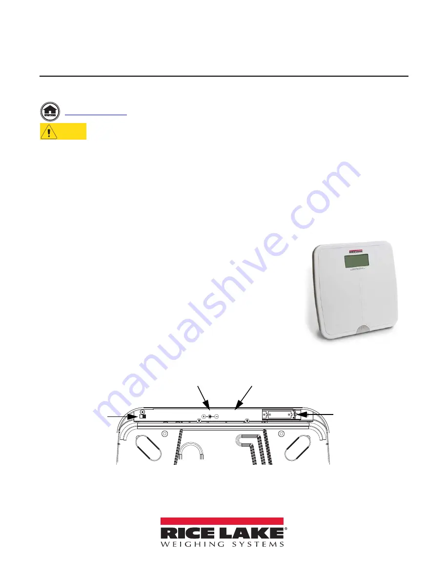 Rice Lake D400 Quick Start Manual Download Page 1