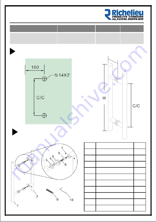 Richelieu 701DH2R10372900 Скачать руководство пользователя страница 1