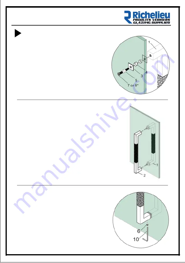 Richelieu 70536SQ30BW170 Installation Download Page 2