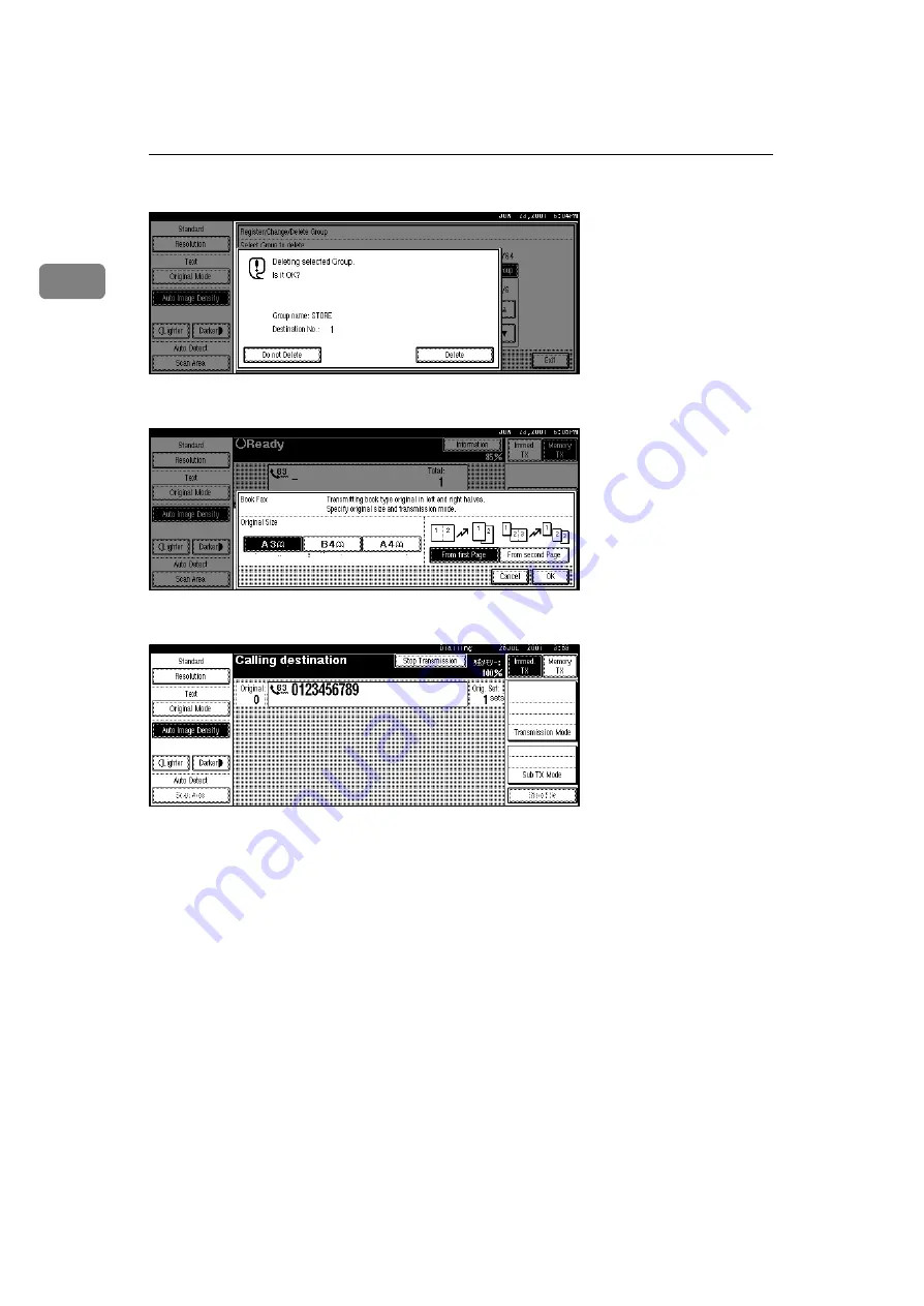 Ricoh Aficio 1045 Series Fax Manual Download Page 24