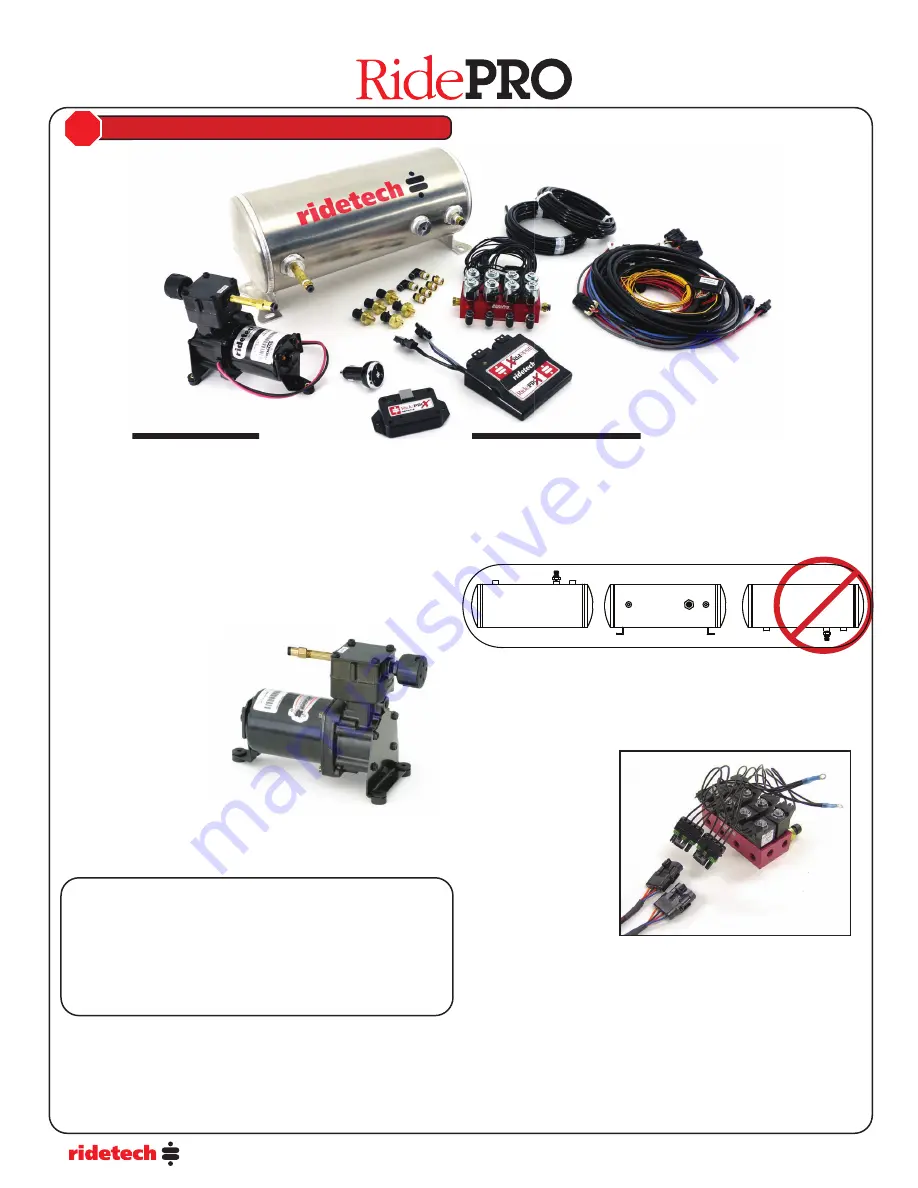 Ridetech RidePRO-HP Installation Manual & Operation Manual Download Page 2