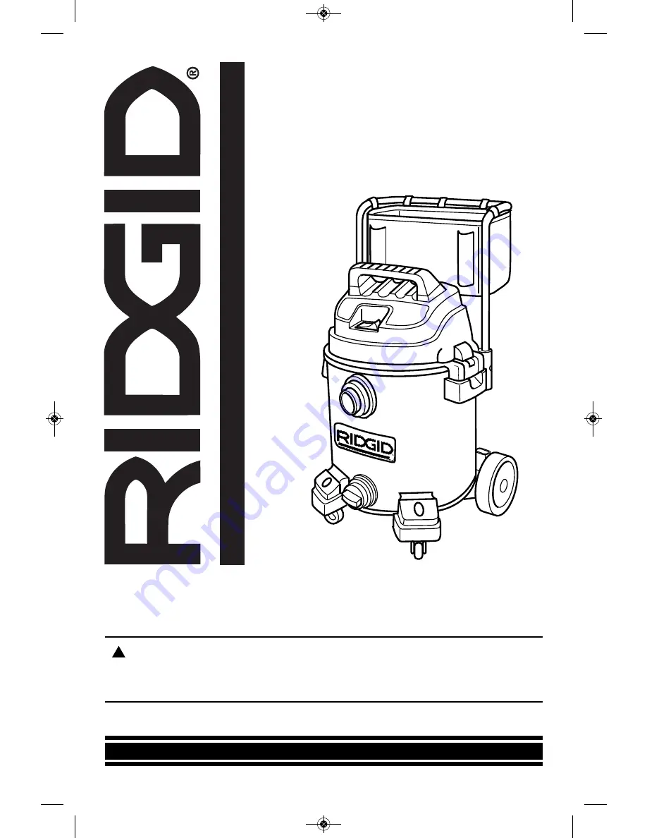 RIDGID 1610RV0 Owner'S Manual Download Page 1