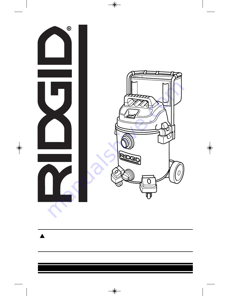 RIDGID 1610RV0 Owner'S Manual Download Page 41