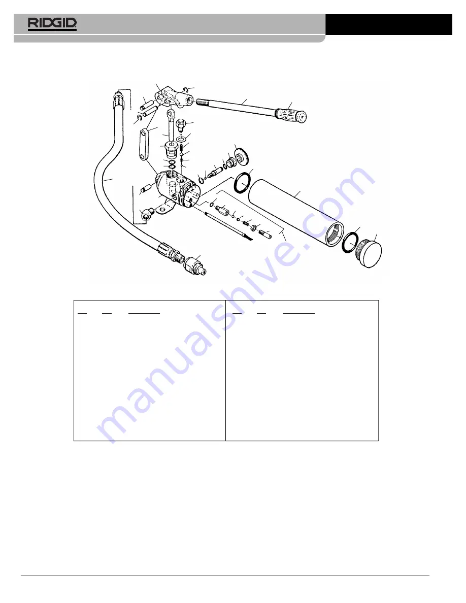 RIDGID H-18 Service Notes Download Page 1