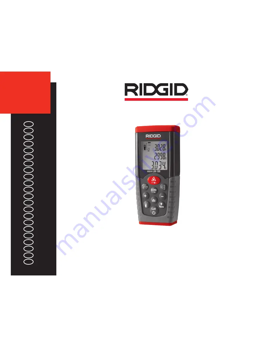 RIDGID micro LM-100 Скачать руководство пользователя страница 1