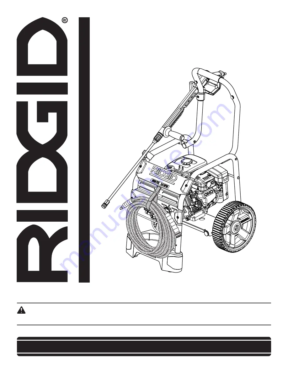 RIDGID RD80746 Operator'S Manual Download Page 1