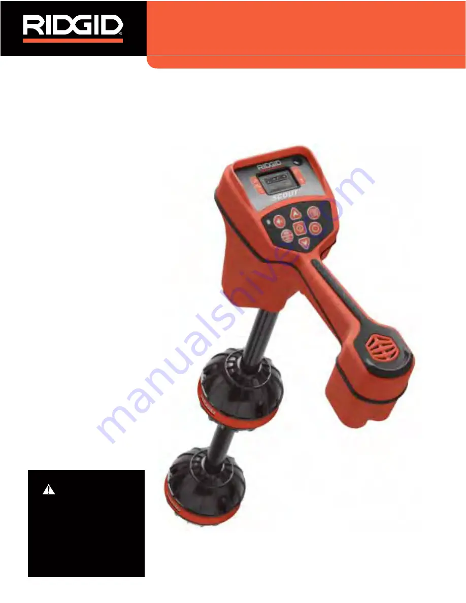 RIDGID Scout Operator'S Manual Download Page 1