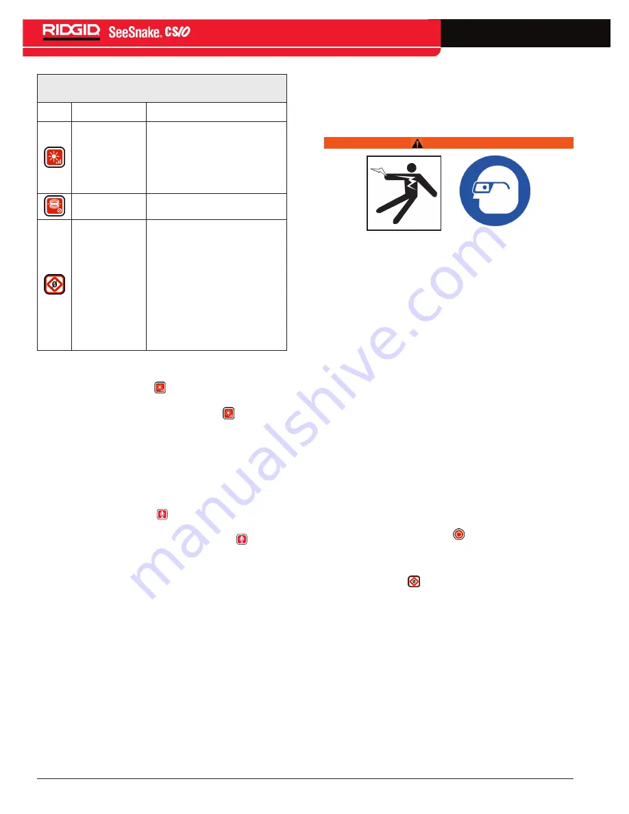 RIDGID SeeSnake CS10 Operator'S Manual Download Page 12