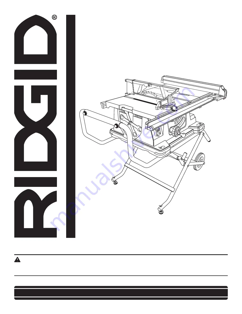 RIDGID TS2400LS Скачать руководство пользователя страница 1