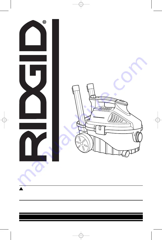 RIDGID WD4075BR0 Owner'S Manual Download Page 25