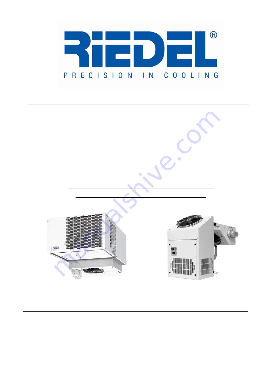 Riedel GEKN 1200 Installation And Operation Manual Download Page 1