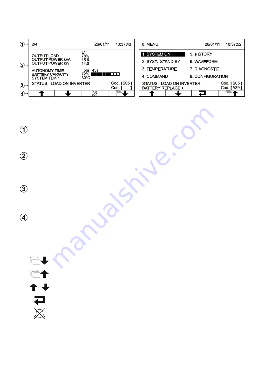 Riello UPS Multi Sentry 160 MST Installation And Use Manual Download Page 191