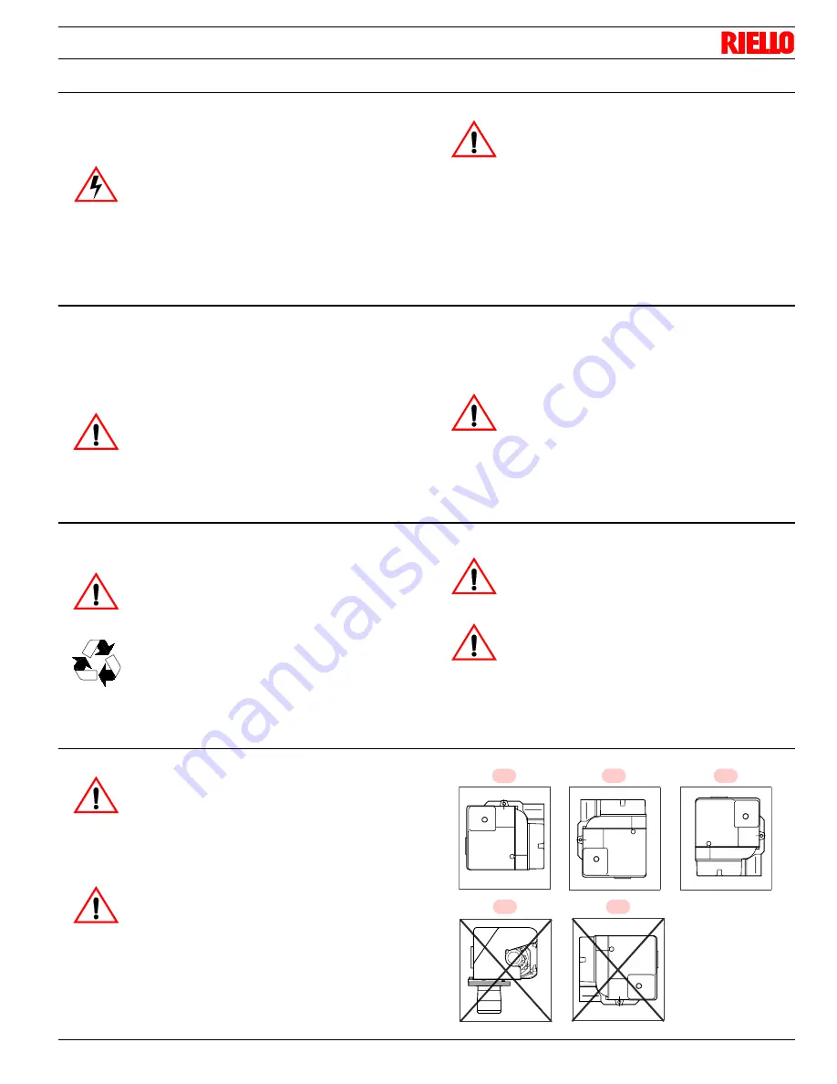 Riello RDB2.2R T1 BF FCX22 Installation, Use And Maintenance Instructions Download Page 13