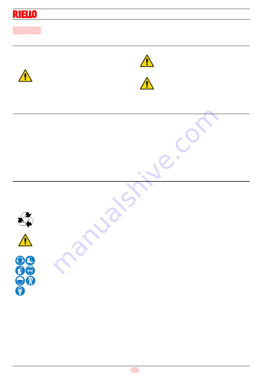 Riello RG4S Installation, Use And Maintenance Instructions Download Page 48