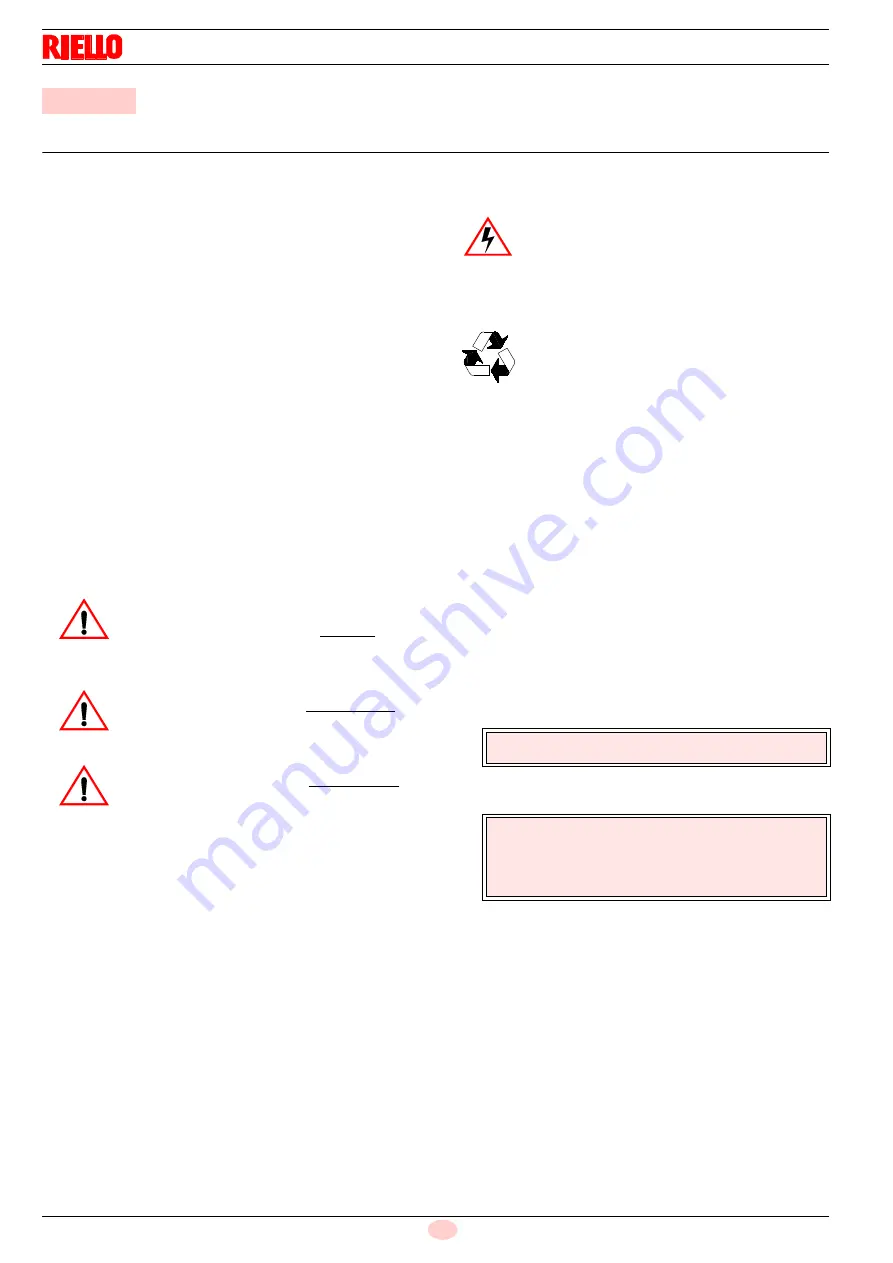 Riello RL 800/M FS2 Скачать руководство пользователя страница 38