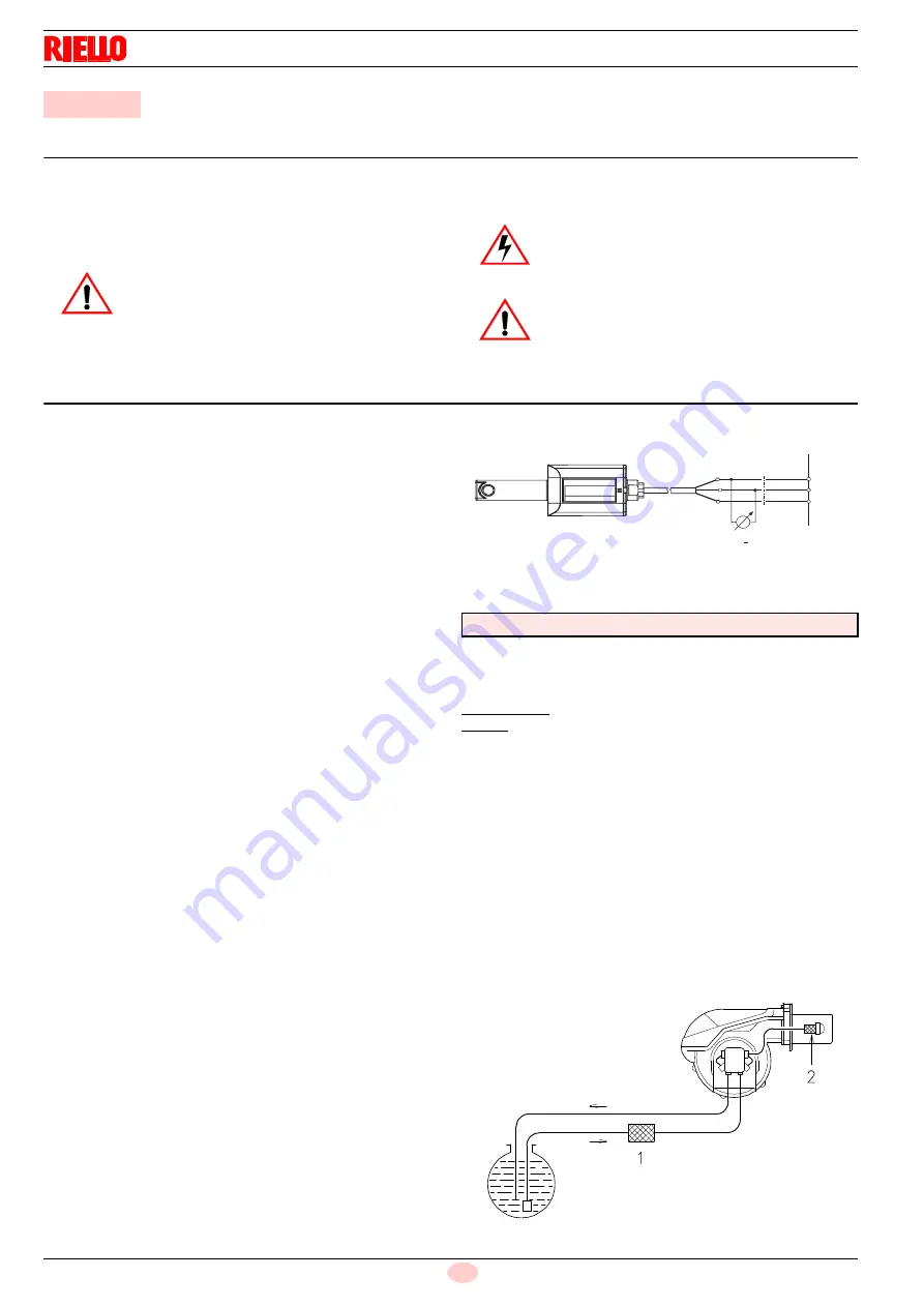 Riello RLS 800/EV MX Installation, Use And Maintenance Instructions Download Page 70