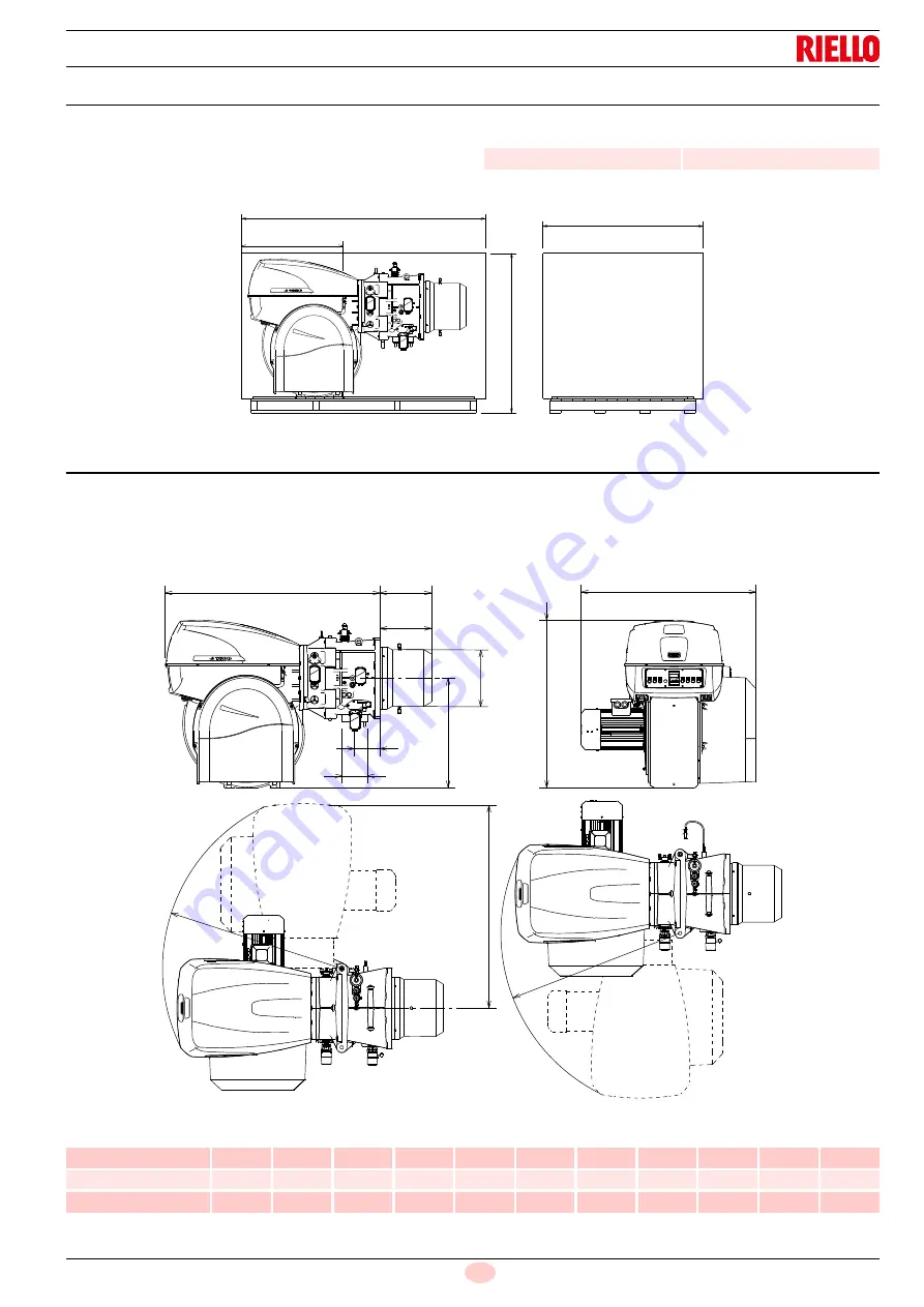 Riello RS 1300/E C01 Installation, Use And Maintenance Instructions Download Page 11