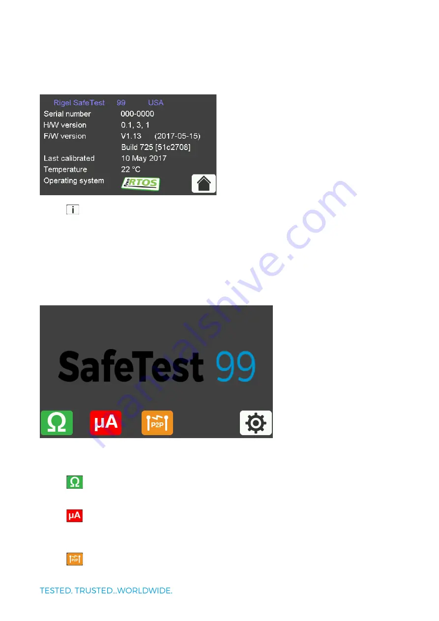 Rigel Medical SafeTest 99 Скачать руководство пользователя страница 11