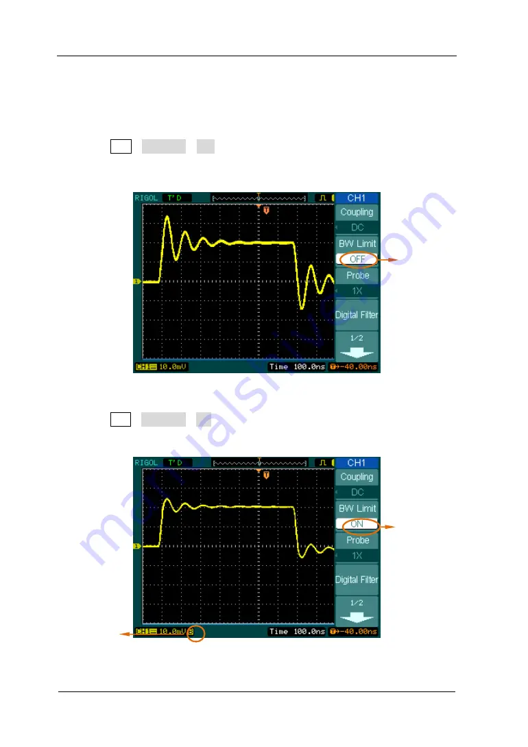 Rigol DS1000CA series User Manual Download Page 36