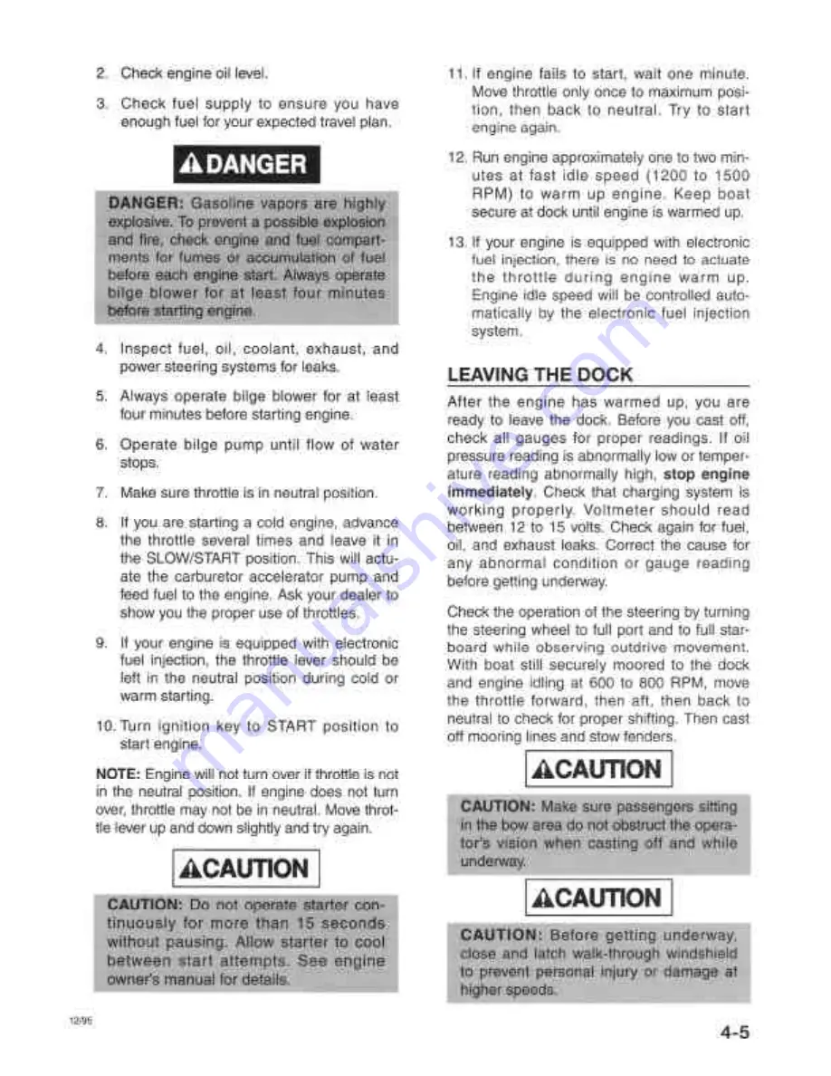 Rinker Cuddy Cabin Owner'S Manual Download Page 35